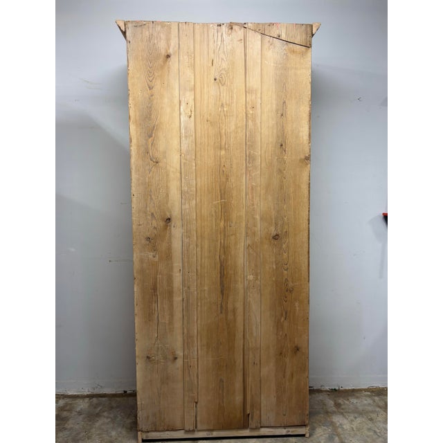 19th Century Antique English Pine Housekeepers Cabinet For Sale In Naples, FL - Image 6 of 10