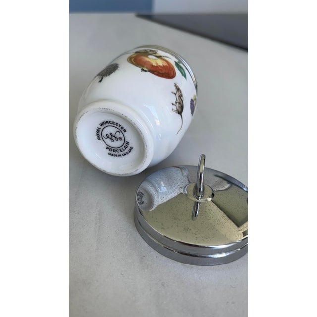 Ceramic Large Vintage English Porcelain Egg Cup with Animal Designs from Royal Worcester, 1970s For Sale - Image 7 of 10