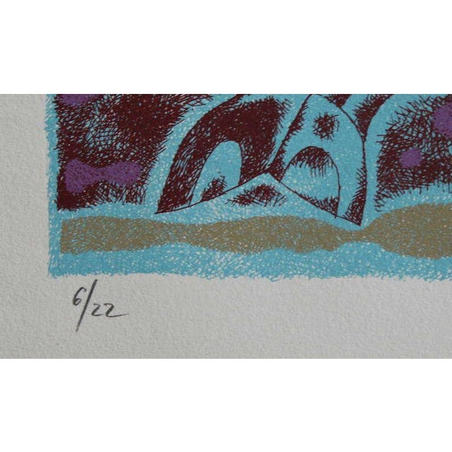 Yargo De Lucca, Inuit-Inspired Silkscreen Print, "Canada Suite Series", Ed. 6/22, 1976-1977 For Sale - Image 4 of 7