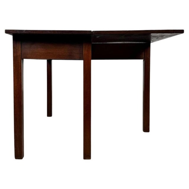 Antique English Georgian Mahogany Drop-Leaf Writing Table, 1700s For Sale - Image 10 of 14