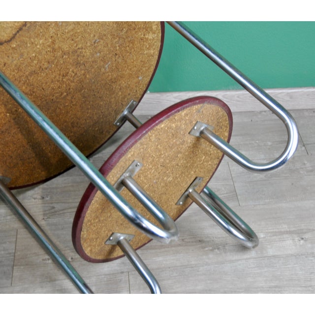 Leatherette Side Table, 1960s For Sale - Image 6 of 10