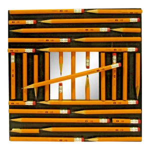 Pencil Mirror Art by T. Muffatti Titled "Get the Lead Out" 2017