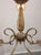 French Art Deco Brass Chandelier, 1930s For Sale - Image 6 of 14
