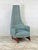 Stately High Back 'Slim Jim' King Chair Attributed to Adrian Pearsall For Craft Associates. Freshly Upholstered In A...