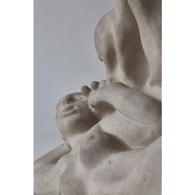 Art Nouveau Zeus & Io Sculpture in Terracotta by Kai Nielsen for Kähler, Denmark, 1922 For Sale - Image 10 of 18