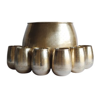 Vintage Brass Punch Set For Sale