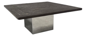Stone and Steel Coffee Table by Draenert, 1970s