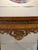 Vintage Louis XVI Style Giltwood Marquetry Demilune Console Table For Sale - Image 9 of 9