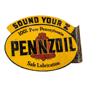 Vintage Pennzoil Flange Sign