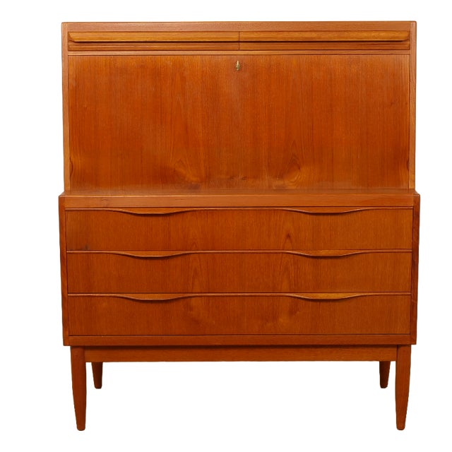 Vintage Secretaire in Teak from Erling Torvits, 1960s For Sale