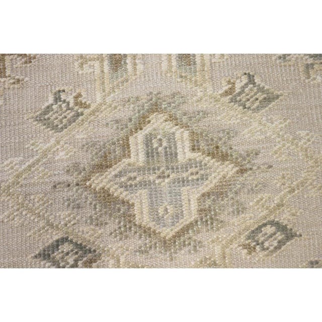 Traditional Oushak Wool Beige Area Rug, 12' 1'' X 14' 9'' For Sale - Image 3 of 6