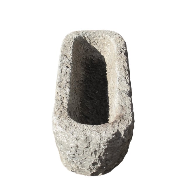 1940s Hand Chiseled Stone Trough For Sale In Greensboro - Image 6 of 7