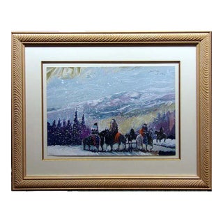 1990s "Mountain Crows" Earl Biss Original Limited Edition Serigraph For Sale