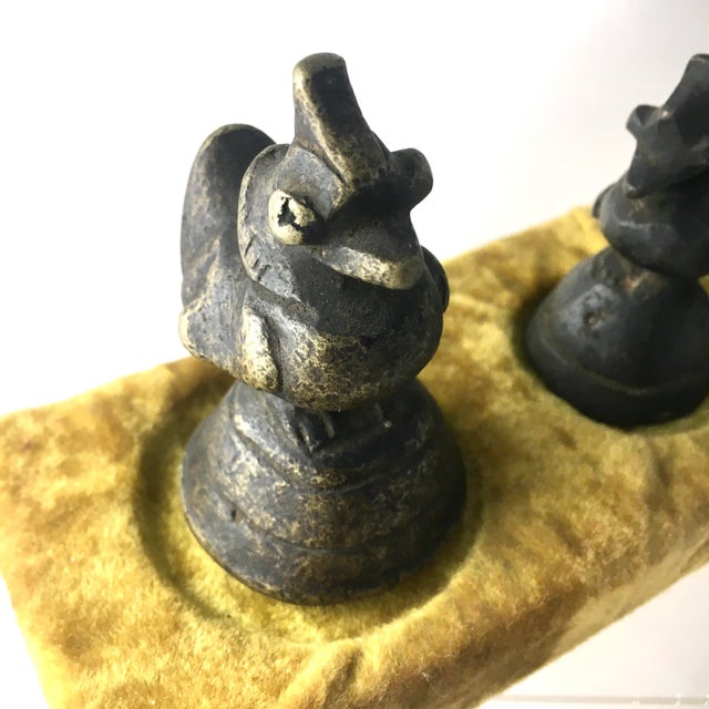 Wood Burmese Bronze Opium Weights - Set of 5 For Sale - Image 7 of 8