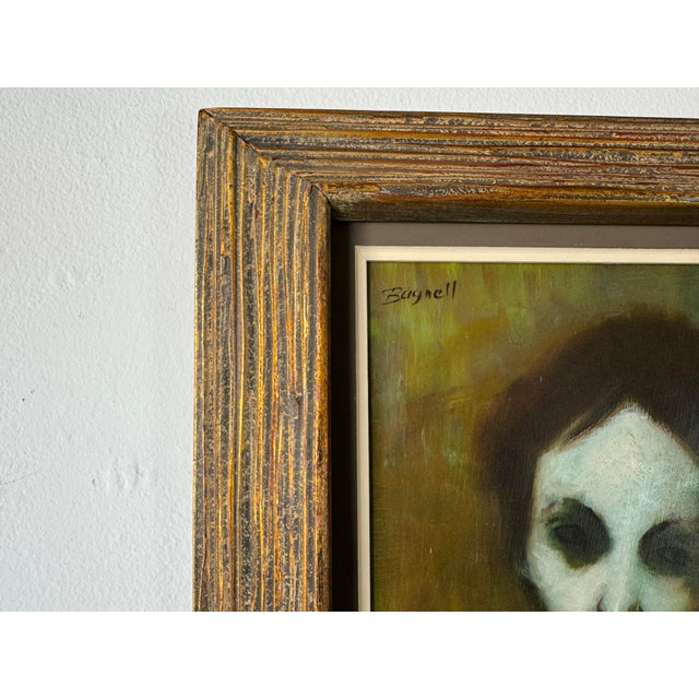 1960s 1968 Steve Bagnell Nj. " Nude " Oil Painting, Framed For Sale - Image 5 of 10