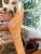 1978 H. Baigmohammad Signed Hand-Carved Modernist Wood Geese Sculptures – Pair For Sale - Image 4 of 9