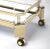 Spritely Home Accent Furniture Charlevoix Acrylic & Serving Cart, Gold For Sale - Image 4 of 6