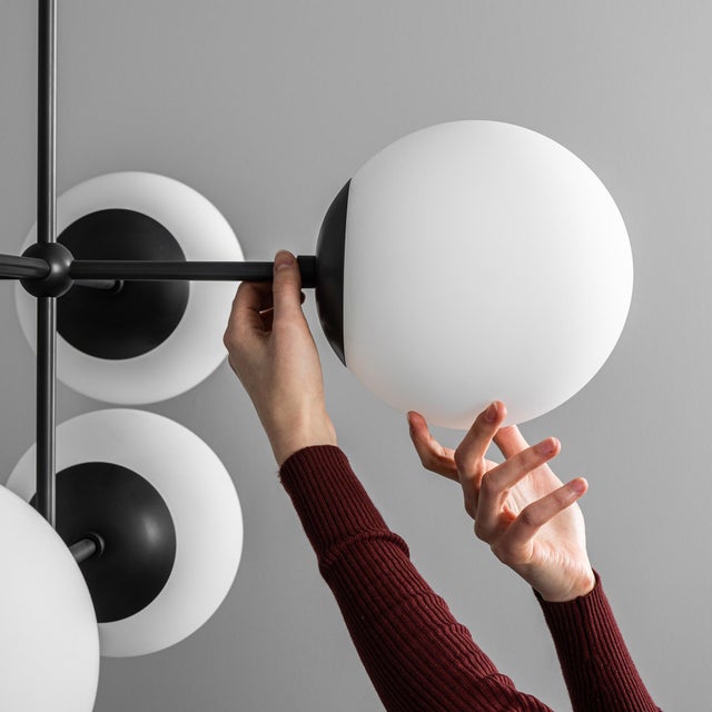 Armstrong Linear Pendant Lighting by Schwung For Sale - Image 11 of 12