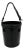 Hermes Vintage Black Box Calf Leather Mangeoire Bucket Bag For Sale