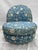 Art Deco Vintage Upholstered Slipper Chair For Sale - Image 3 of 12