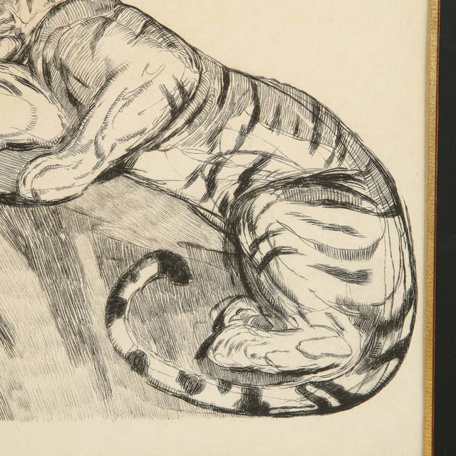 Paul Jouve Tigers Au Repose (Tigers Resting) Circa 1930 For Sale In New York - Image 6 of 9