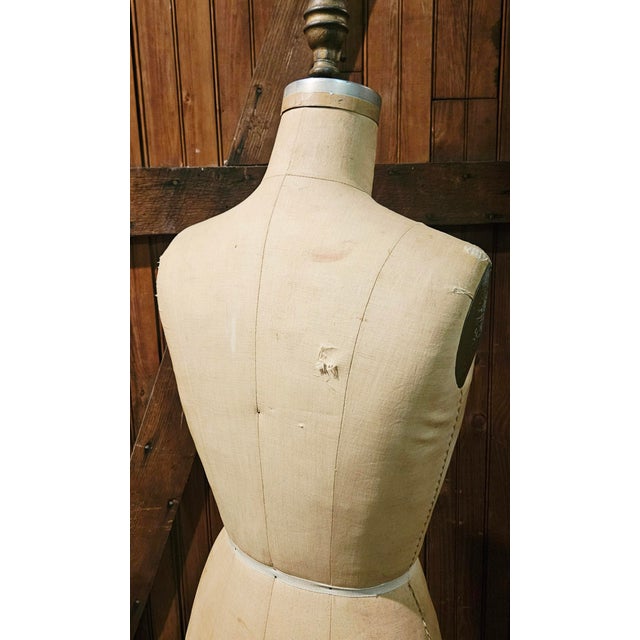 Antique Wolf Rolling Dress Form - Custom Size For Sale In New York - Image 6 of 6