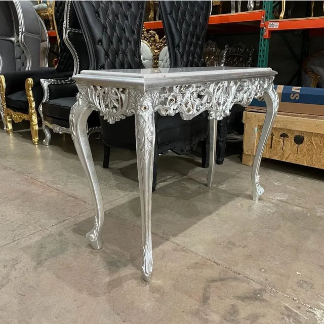 1960s French Silver French Console Table For Sale In Miami - Image 6 of 9