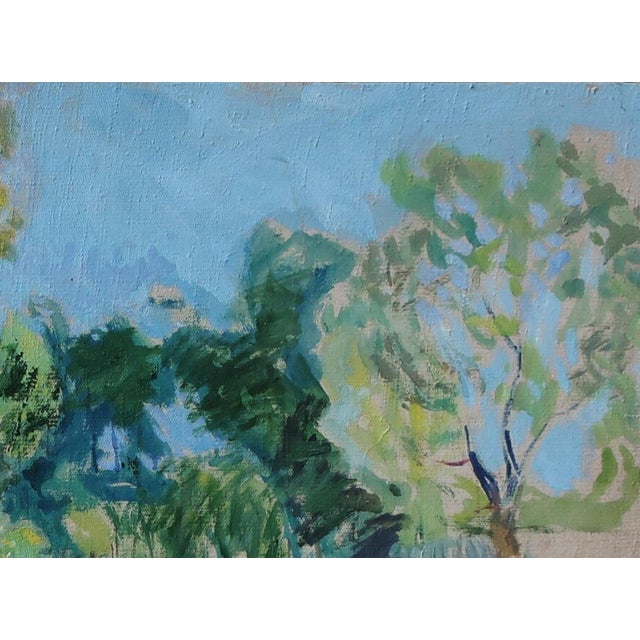 Realism Impressionism Spring Landscape Oil Painting, Ukrainian Artist, 1980s 55-76 For Sale - Image 3 of 6
