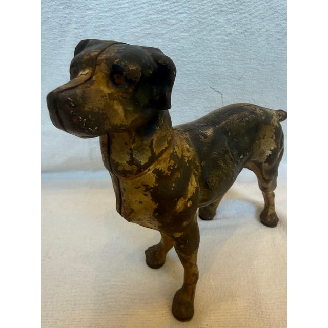 Brown 1920s Cast Iron Male Mastiff For Sale - Image 8 of 11