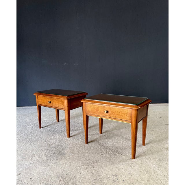 Vintage Midcentury Italian Design Bedside Cabinet set of 2. Made in Italy, 1950's period. Skilfully made and designed set...