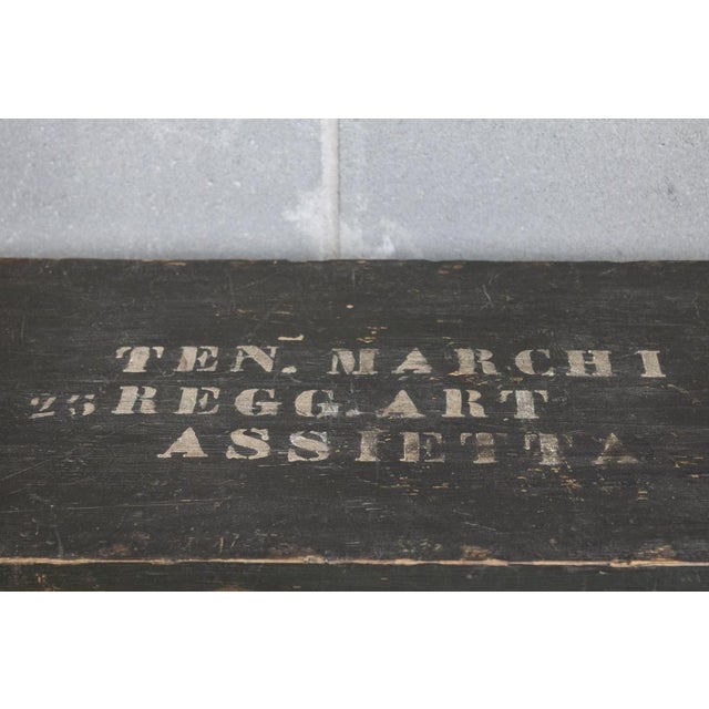 Wooden Military Chest, Early 1900s For Sale - Image 5 of 9