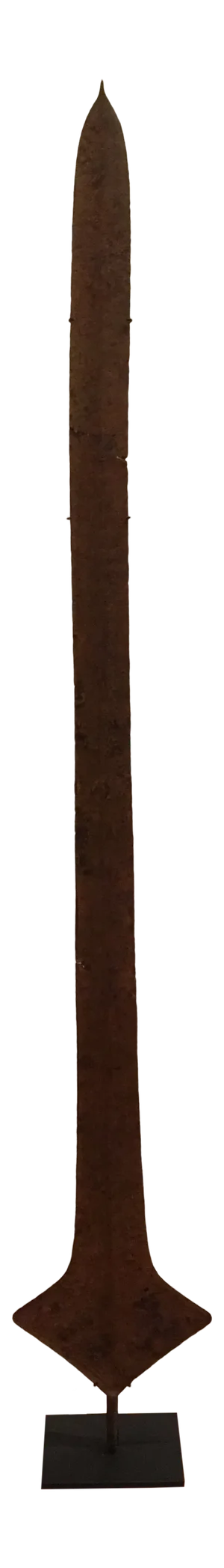 19th Century African Mounted Sculptural Brutalist Sword Currency
