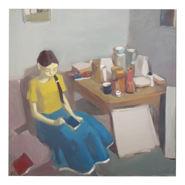 Igor Smekalov, Interior with Figure and Still Life, 2009, Oil Painting For Sale