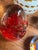 Glass 1970s Collection of Orange and Red Glass Paperweights- Set of 4 For Sale - Image 7 of 12