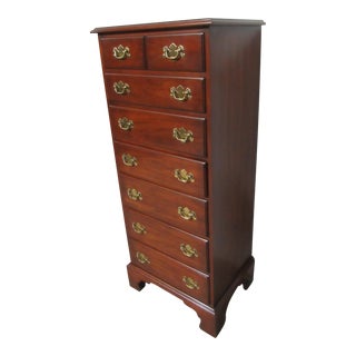 1980s Henkel Harris Lingerie Chest of Drawers Cherry For Sale