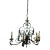French Tole and Wrought Iron Chandelier For Sale