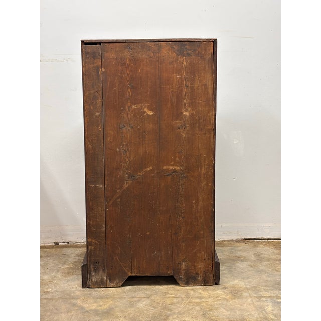 Antique English Georgian Mahogany Slant Front Bureau Desk For Sale - Image 10 of 12