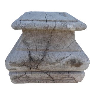 19th Century Architectural Wood Capital For Sale