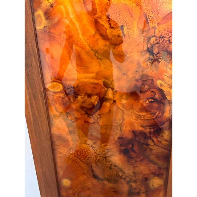 Wood Sean Penney Original Copper Wall Artwork, Framed For Sale - Image 7 of 11
