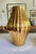 1990s Jonathan Adler Gold Belly Ribbed Pottery Vase For Sale - Image 5 of 6
