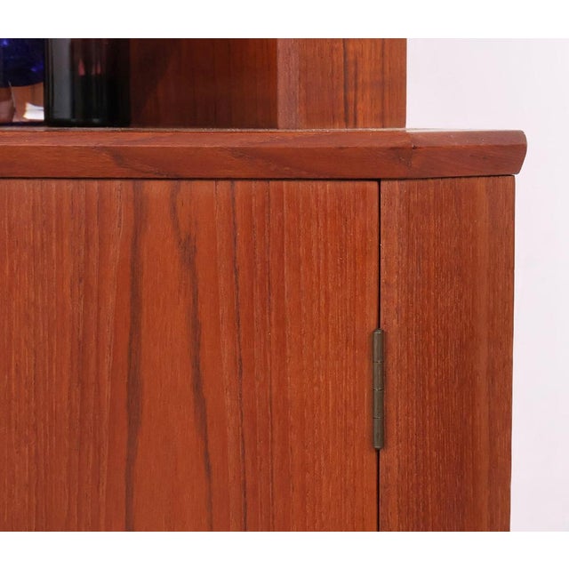 Vintage Danish Teak Corner Cabinet with Display Case, 1960s For Sale - Image 11 of 13