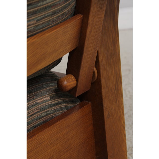 Stickley Bow Arm Mission Oak Morris Chair For Sale - Image 14 of 18