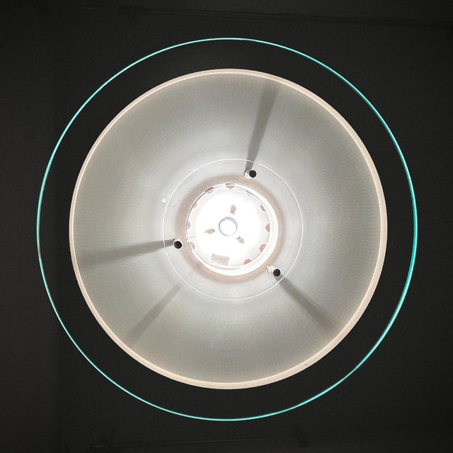 Vintage Pendant Lamp in Brass and Glass from Hillebrand Leuchten, Germany, 1970s For Sale - Image 9 of 12