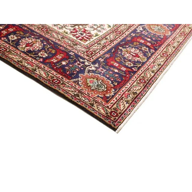 Middle Eastern Hand-Knotted Tabriz Rug For Sale - Image 5 of 11