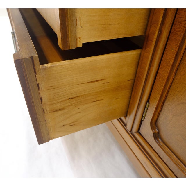 Mid Century 80” Long 9 Drawers Dresser Credenza Two Drawer Compartment MINT For Sale - Image 16 of 17