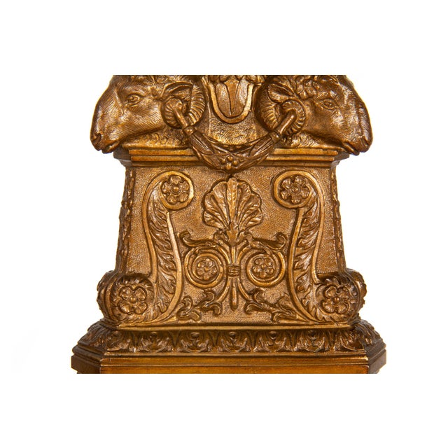 19th Century Pair of Italian Grand Tour Antique Bronze Candlesticks For Sale - Image 11 of 18