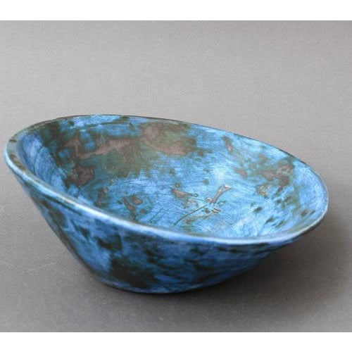 Mid-Century French Ceramic Decorative Bowl by Jacques Blin, 1950s For Sale - Image 12 of 18