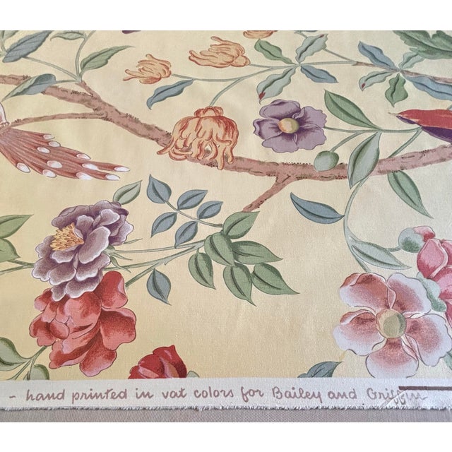 Textile 6 1/4 Yards of “Blair” Fabric by Joan Kaminski for Bailey and Griffin. For Sale - Image 7 of 9