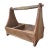 19th Century Hand Hewn Pine Garden Trug With Original Patina For Sale