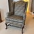 Hancock & Moore Vintage Hancock & Moore Animal Print Wingback For Sale - Image 4 of 11